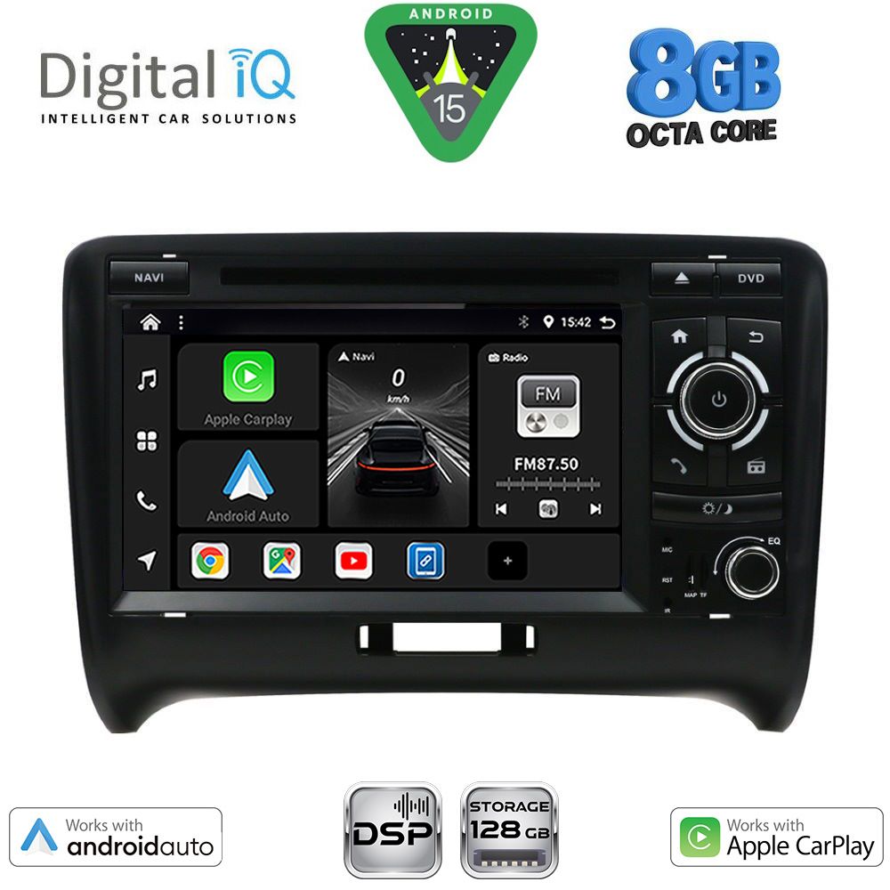 BXF778_15 DIGITAL IQ BXF 778_CPAA (7" DVD) MULTIMEDIA SYSTEM for AUDI ΤΤ mod. 2007-2015 - Image 1