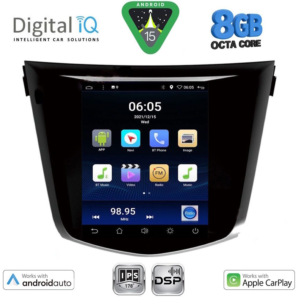 BXF7968_15 DIGITAL IQ BXF 7968_CPAA TESLA STYLE for NISSAN QASHQAI - XTRAIL mod. 2014-2021 - Image 1
