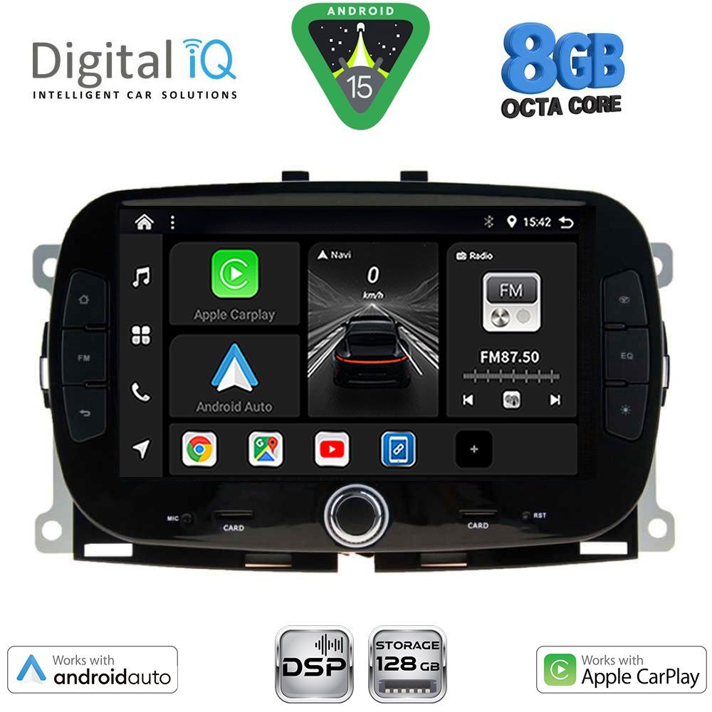 BXF798_15 DIGITAL IQ BXF 798_CPAA (7" DVD) MULTIMEDIA SYSTEM for FIAT 500 mod. 2016-2025 - Image 1
