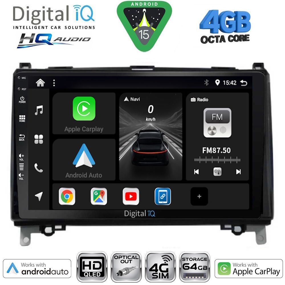 BXK19400-15 DIGITAL IQ BXK 19400_CPAA (9inc) MULTIMEDIA TABLET for MERCEDES A – B -SPRINTER – VITO mod. 2007-2020 - Image 1