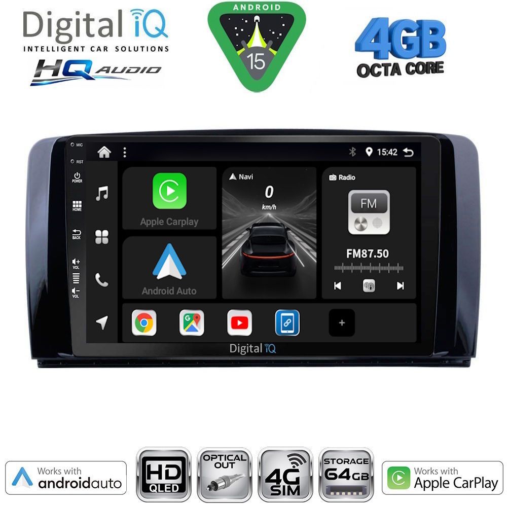 BXK19422-15 DIGITAL IQ BXK 19422_CPAA (9inc) MULTIMEDIA TABLET for MERCEDES R (W251) mod. 2006-2015 - Image 1