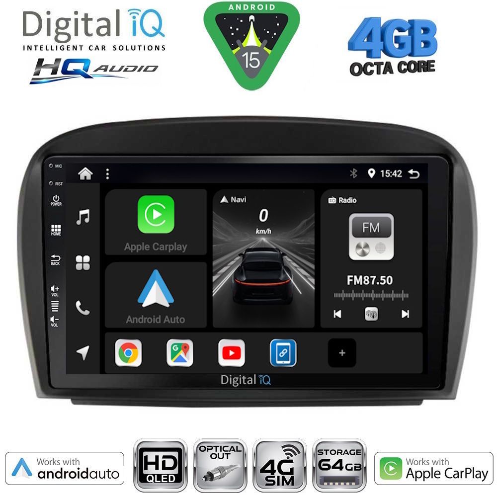 BXK19427-15 DIGITAL IQ BXK 19427_CPAA (9inc) MULTIMEDIA TABLET for MERCEDES SL (R230) FACELIFT mod. 2006-2012 - Image 1