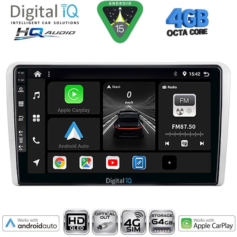 BXK19481SL-15 DIGITAL IQ BXK 19481SL_CPAA (9inc) MULTIMEDIA TABLET for OPEL ALL mod. 2004-2014 (SILVER) - Image 1