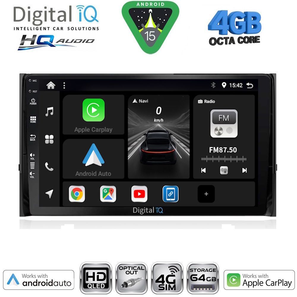 BXK19584-15 DIGITAL IQ BXK 19584_CPAA (10inc) MULTIMEDIA TABLET for SKODA KAROQ - KODIAQ mod. 2016-2024 - Image 1