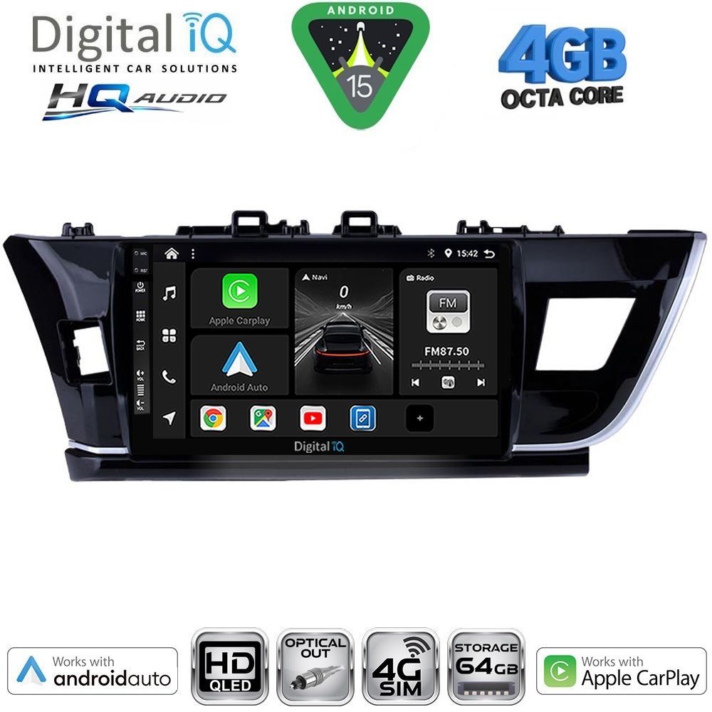 BXK19714BIG-15 DIGITAL IQ BXK 19714BIG_CPAA (10inc) MULTIMEDIA TABLET for TOYOTA COROLLA mod. 2013-2016 - Image 1