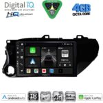 DIGITAL IQ BXK 19721_CPAA (10inc) MULTIMEDIA TABLET for TOYOTA HILUX mod. 2017-2026