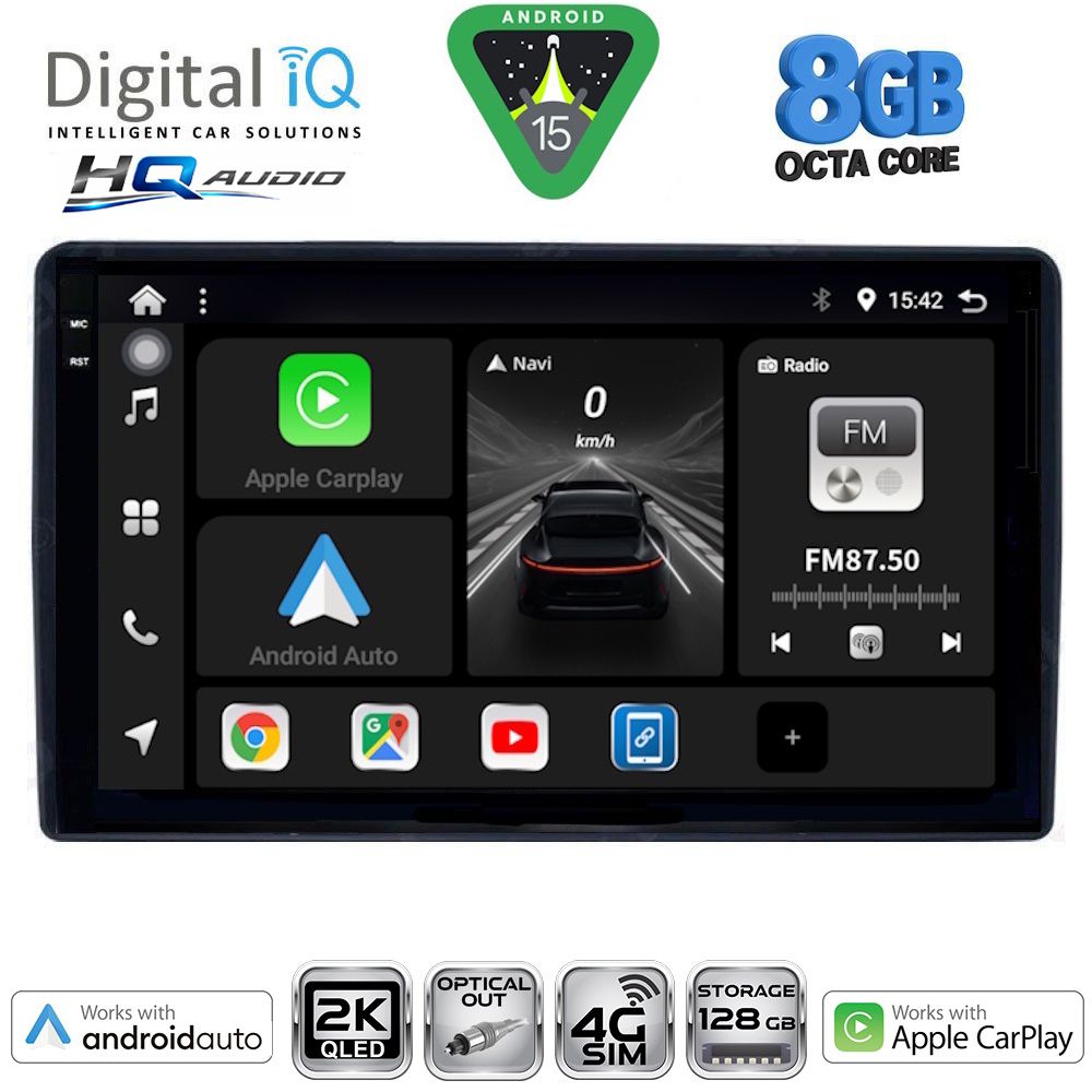 BXK20081_15_ DIGITAL IQ BXK 20081_CPAA (9inc) MULTIMEDIA TABLET for CITROEN – PEUGEOT mod. 2008-2018 - Image 1