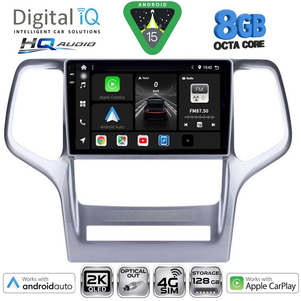 BXK20282_15 DIGITAL IQ BXK 20282_CPAA (9inc) MULTIMEDIA TABLET for JEEP GRAND CHEROKEE mod. 2011-2014 - Image 1