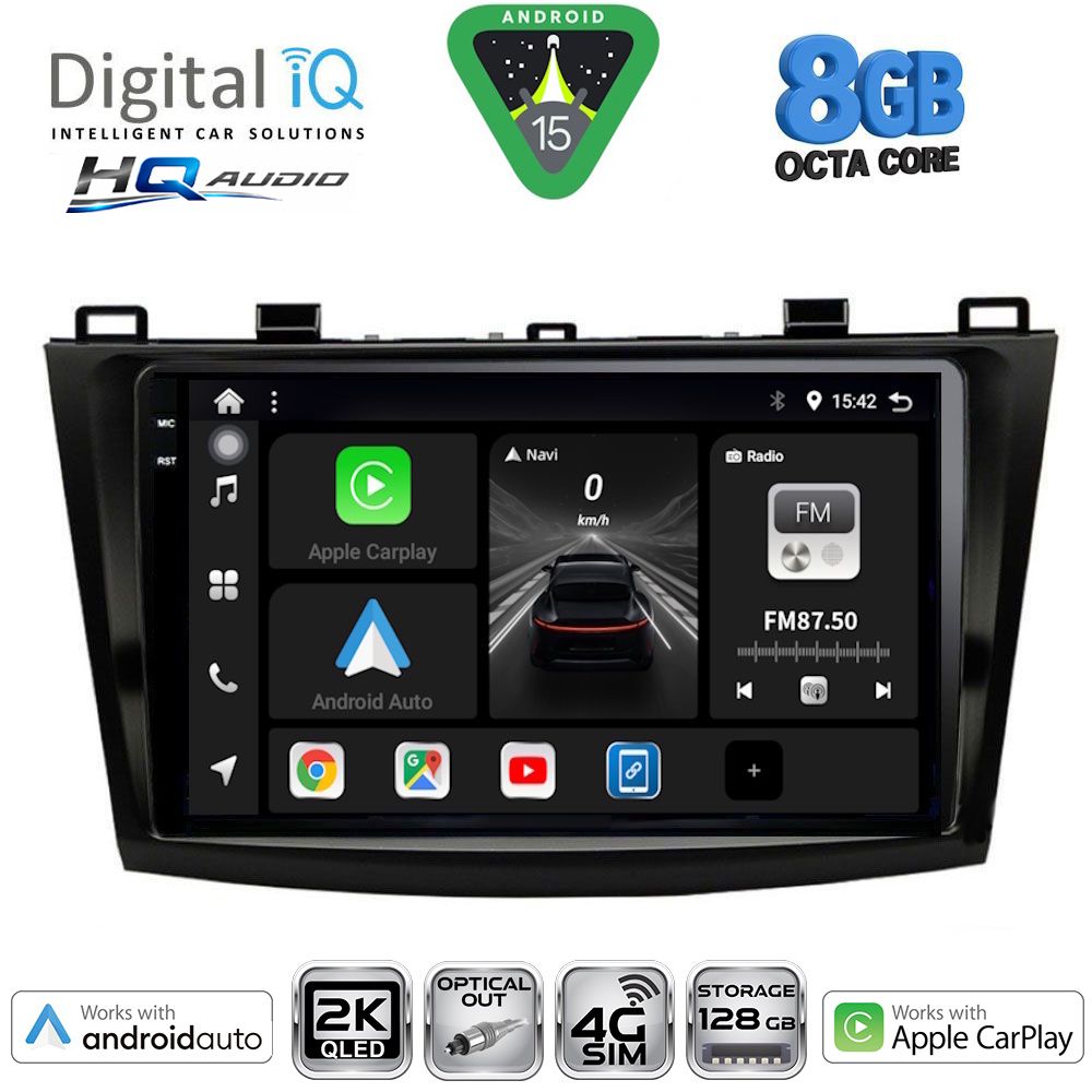 BXK20366_15 DIGITAL IQ BXK 20366_CPAA (9inc) MULTIMEDIA TABLET for MAZDA 3 mod. 2009-2014 - Image 1