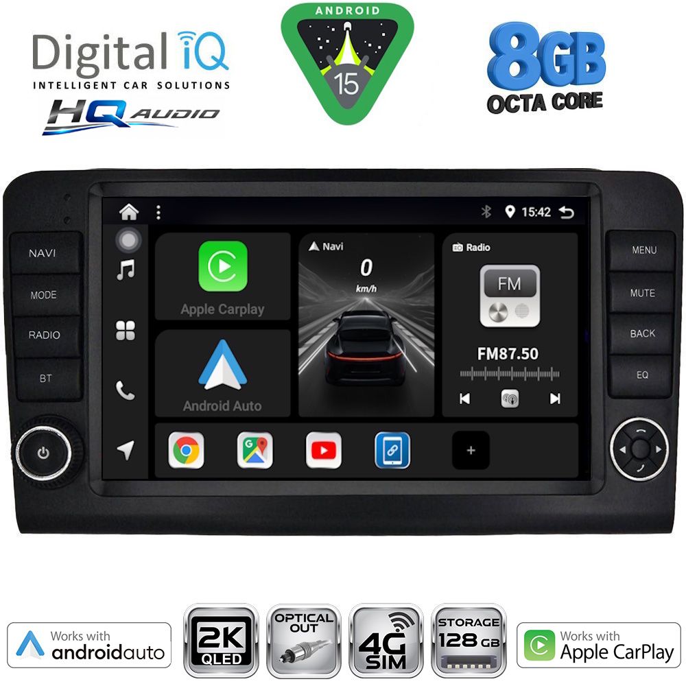 BXK20416_15 DIGITAL IQ BXK 20416_CPAA (9inc) MULTIMEDIA TABLET for MERCEDES ML (W164) – GL (X164) mod. 2005-2011 - Image 1