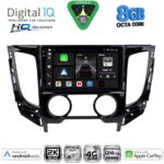 DIGITAL IQ BXK 20437_CPAA A/C (9inc) MULTIMEDIA TABLET for MITSUBISHI L200 mod. 2015-2019 with A/C