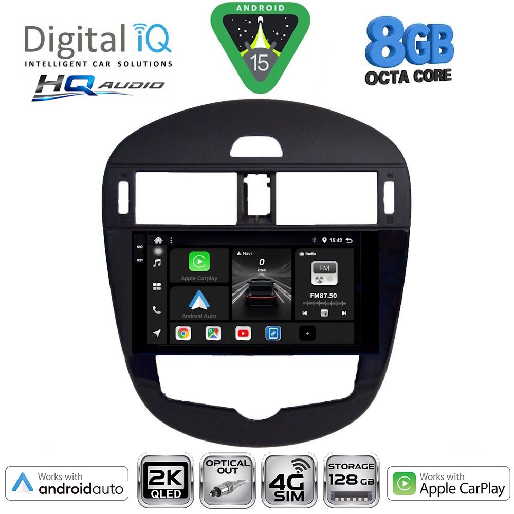 BXK20470_15 DIGITAL IQ BXK 20470_CPAA CLIMA (9inc) MULTIMEDIA TABLET for NISSAN PULSAR mod. 2014-2020 - Image 1