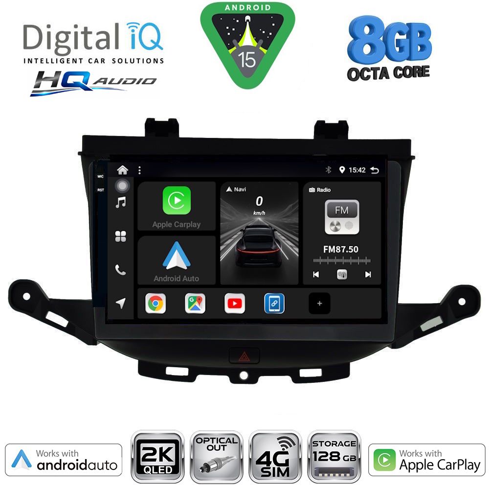 BXK20483_15 DIGITAL IQ BXK 20483_CPAA (9inc) MULTIMEDIA TABLET for OPEL ASTRA K mod. 2015-2022 - Image 1