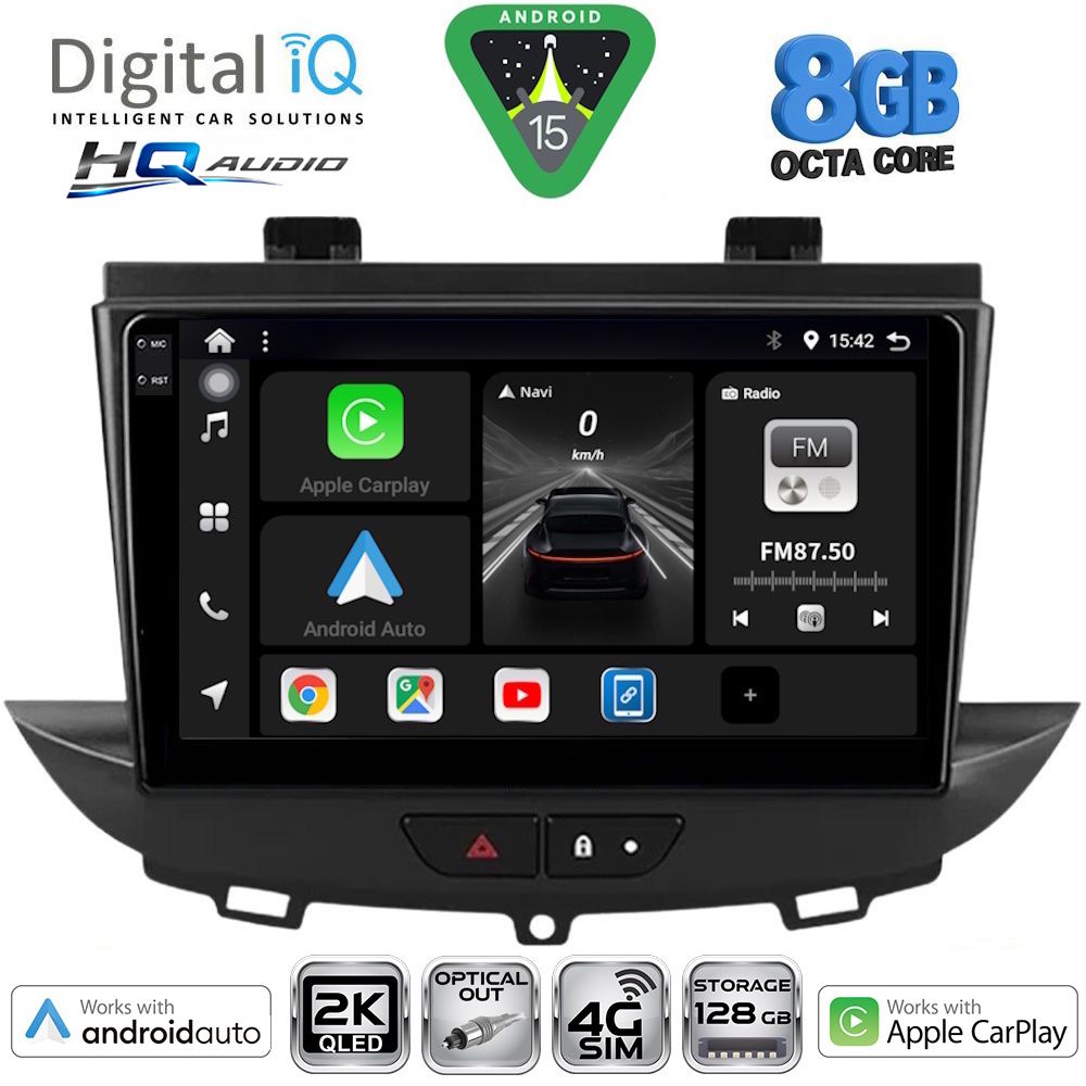 BXK20490_15 DIGITAL IQ BXK 20490_CPAA (9inc) MULTIMEDIA TABLET for OPEL CROSSLAND – GRANDLAND mod. 2017-2025 - Image 1