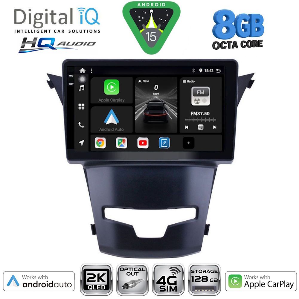 BXK20653_15 DIGITAL IQ BXK 20653_CPAA (9inc) MULTIMEDIA TABLET for SSANGYONG KORANDO mod. 2014-2019 - Image 1