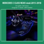 DIQ AMBIENT 8161 DCL - BENZ C (W205) (Digital iQ Ambient Light for Mercedes C (W205) mod. 2015-2021 with 33 Lights) - Image 2