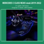 DIQ AMBIENT 8160 (FK) - BENZ C (C205) 2DOORS (Digital iQ Ambient Light for Mercedes C (C205) 2DOORS mod. 2018-2024 with 31 Lights) - Image 2