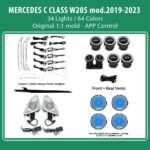 DIQ AMBIENT 8161 DCP2 (FK) - BENZ C (W205) (Digital iQ Ambient Light for Mercedes C (W205) mod. 2015-2021 with 34 Lights FULLKIT)