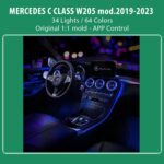 DIQ AMBIENT 8161 DCP2 (FK) - BENZ C (W205) (Digital iQ Ambient Light for Mercedes C (W205) mod. 2015-2021 with 34 Lights FULLKIT) - Image 2