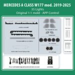 DIQ AMBIENT BENZ 8177 TRIM (Digital iQ Ambient Light Kit for MERCEDES A CLASS W177 mod. 2019-2025 35 Lights Trim Kit)