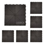 DIGITAL IQ PLASTIC FLOOR TILES 6TEM (BLACK)