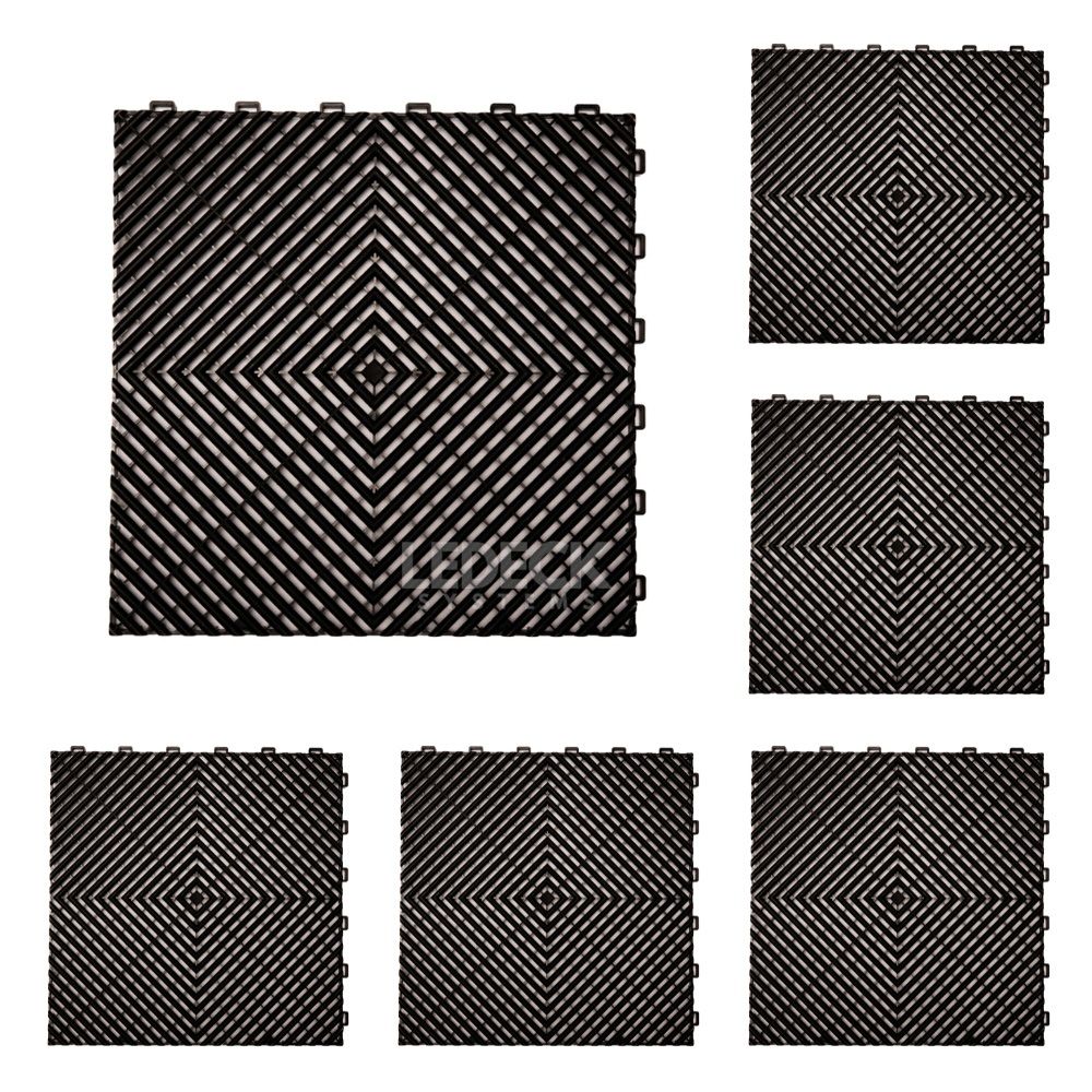 DIQ_PLASTIC_FLOOR_TILES_6xBLACK_01 DIGITAL IQ PLASTIC FLOOR TILES 6TEM (BLACK) - Image 1