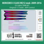 DIQ AMBIENT BENZ BC04D-DZ TRIM (Digital iQ Ambient Light for Mercedes E (W212) mod. 2009-2016 with 23 Lights Trim Kit)