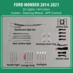 DIQ AMBIENT FORD MONDEO IV mod. 2014-2021 (Digital iQ Ambient Light for Ford Mondeo mod. 2014-2021 with 22 Lights)