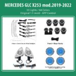 DIQ AMBIENT 8161 DCQ - BENZ GLC (X253) (Digital iQ Ambient Light for Mercedes GLC (X253) mod. 2019-2022 with 33 Lights)