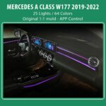 DIQ AMBIENT 8176 A4B - BENZ A (W177) mod. 2019-2024 (Digital iQ Ambient Light for MERCEDES A W177 mod.2019-2024 with 25 Lights) - Image 2
