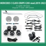 DIQ AMBIENT 8160 (FK) - BENZ C (C205) 2DOORS (Digital iQ Ambient Light for Mercedes C (C205) 2DOORS mod. 2018-2024 with 31 Lights)