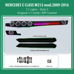 DIQ AMBIENT MERCEDES E (W212) BW212L11S2 (Digital iQ Ambient Light for Mercedes E (W212) mod. 2009-2016 with 11 Lights Style 2)