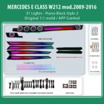DIQ AMBIENT MERCEDES E (W212) BW212S2 (Digital iQ Ambient Light for Mercedes E (W212) mod. 2009-2016 with 31 Lights Style 2)