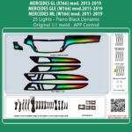 DIQ AMBIENT MERCEDES BC05D (Digital iQ Ambient Light for Mercedes GL - GLE - ML mod. 2011-2019 with 25 Lights)