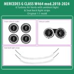 DIQ AMBIENT MERCEDES G CLASS TML (Digital iQ Ambient Light Kit MERCEDES G CLASS (W464) mod. 2018-2024 with 8 Lights)