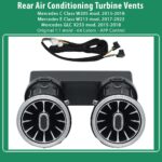 DIQ AMBIENT 8176 I - REAR AIRVENTS for BENZ C-GLC-E (Digital iQ Rear Turbine Air Vent Ambient Light Kit for MERCEDES C - GLC mod. 2015-2018 - E mod. 2017-2020)