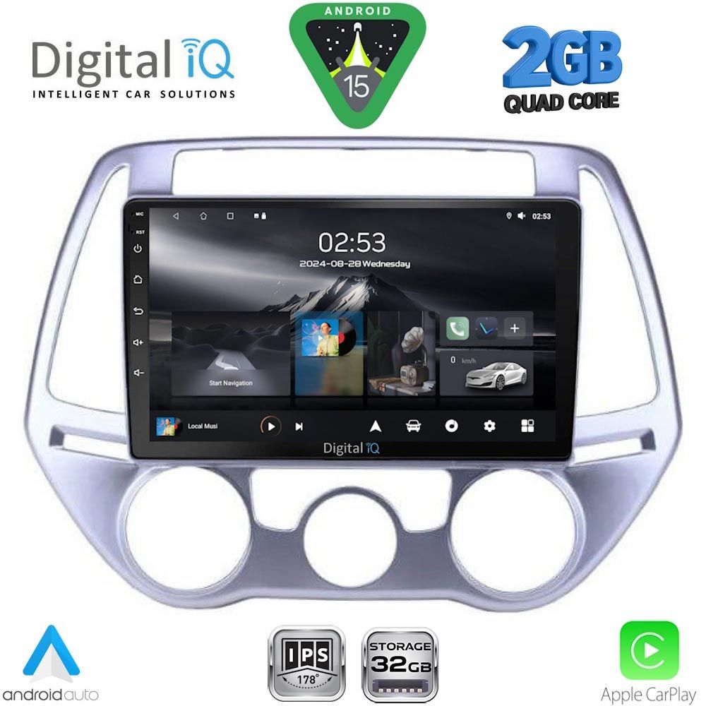 RSD1227AC_15 DIGITAL IQ RSD 1227_CPA A/C (9inc) MULTIMEDIA TABLET for HYUNDAI i20 mod. 2008-2012 - Image 1