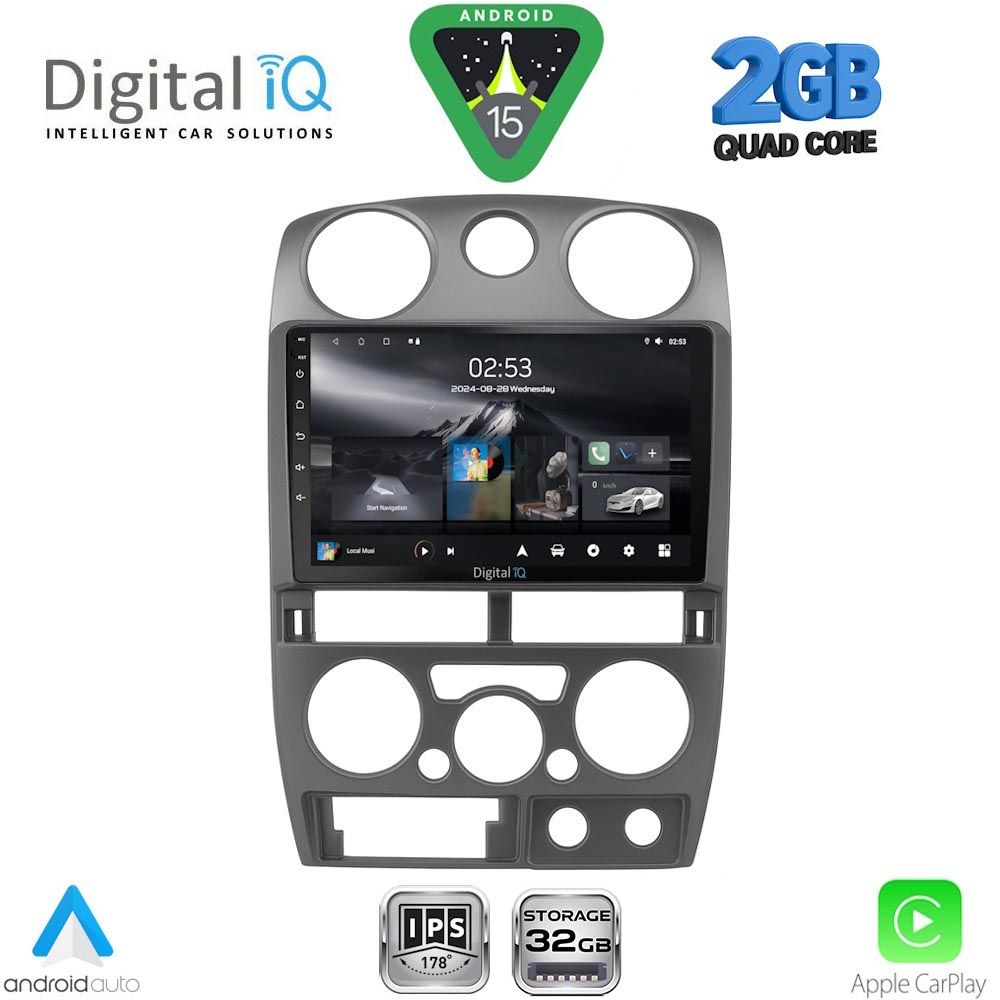 RSD1254GR_15 DIGITAL IQ RSD 1254GR_CPA (9inc) MULTIMEDIA TABLET for ISUZU D-MAX mod. 2008-2012 (GREY) - Image 1