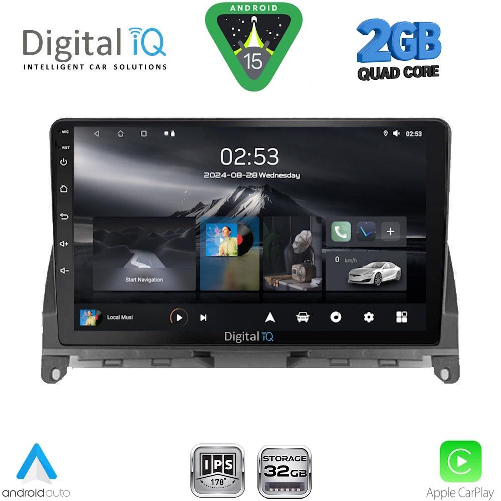 RSD1405_15 DIGITAL IQ RSD 1405_CPA (9inc) MULTIMEDIA TABLET for MERCEDES C (W204) mod. 2007-2011 - Image 1