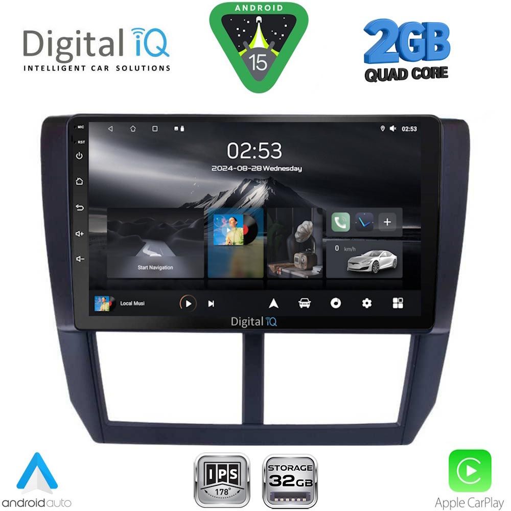 RSD1662_15 DIGITAL IQ RSD 1662_CPA (9inc) MULTIMEDIA TABLET for SUBARU FORESTER - IMPREZA - XV mod. 2008-2013 - Image 1