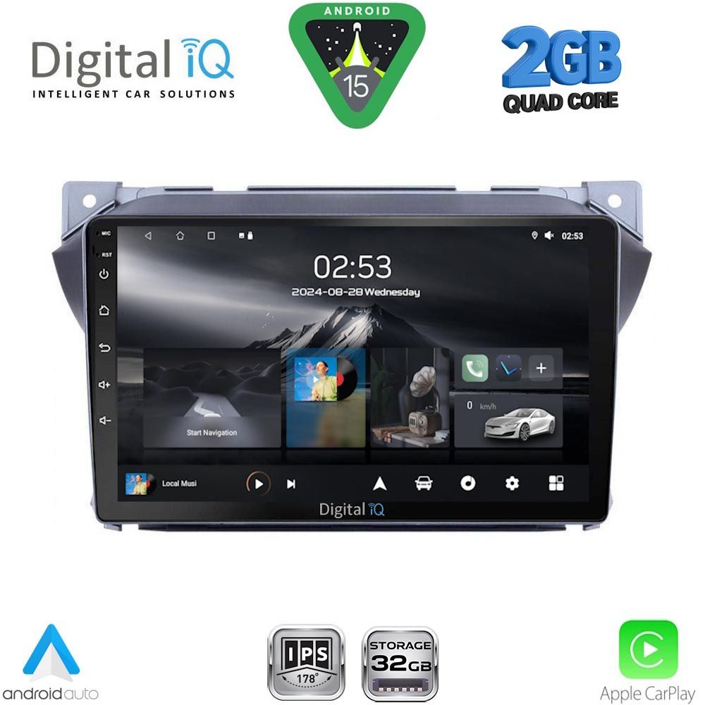 RSD1670_15 DIGITAL IQ RSD 1670_CPA (9inc) MULTIMEDIA TABLET for SUZUKI ALTO - NISSAN PIXO mod. 2009-2014 - Image 1