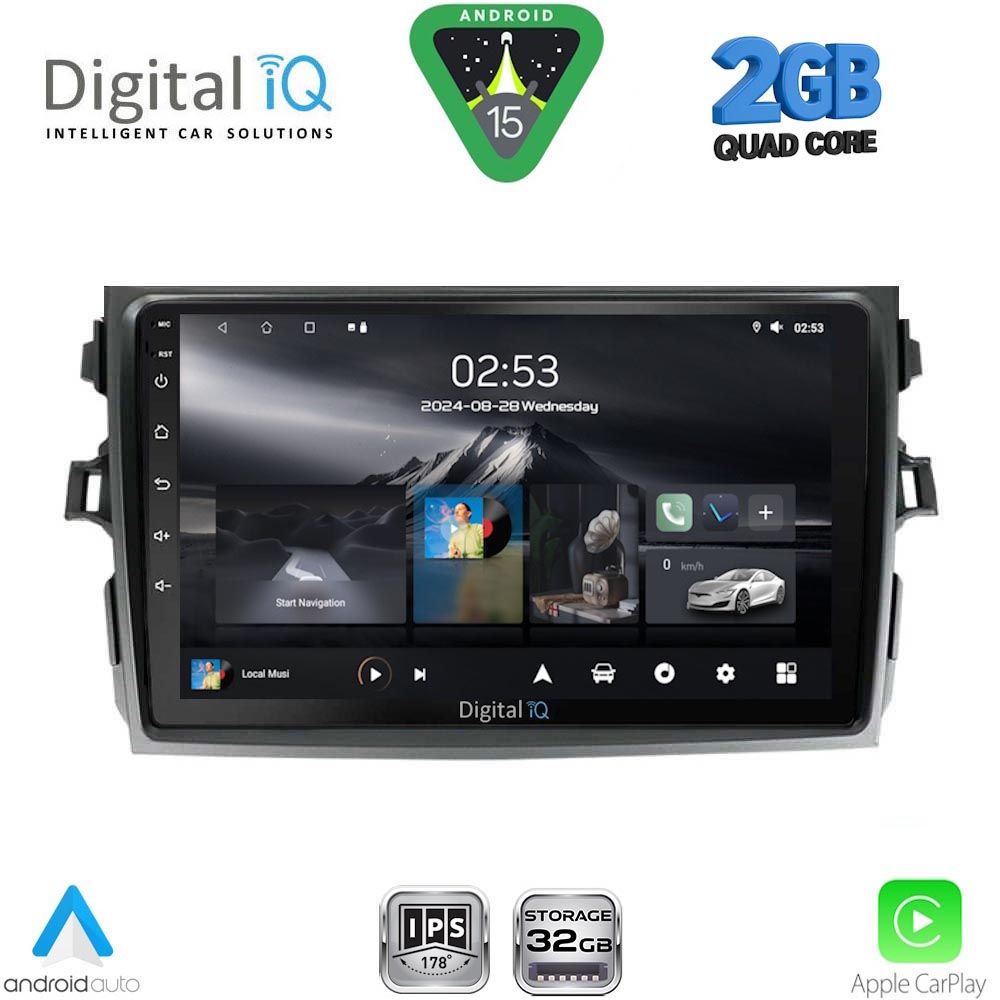 RSD1713_15 DIGITAL IQ RSD 1713_CPA (9inc) MULTIMEDIA TABLET for TOYOTA COROLLA 4D mod. 2006-2012 - Image 1