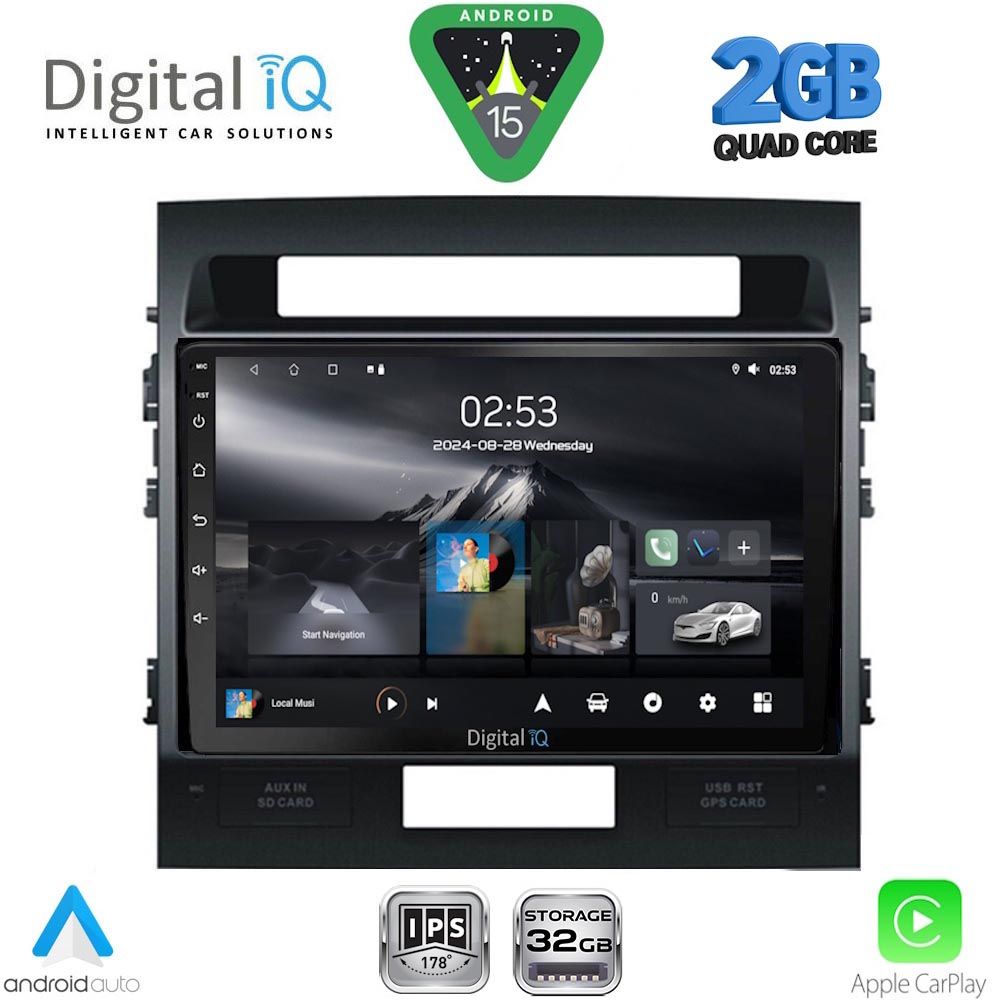 RSD1724_15 DIGITAL IQ RSD 1724_CPA (9inc) MULTIMEDIA TABLET for TOYOTA LANDCRUISER mod. 2008-2015 - Image 1