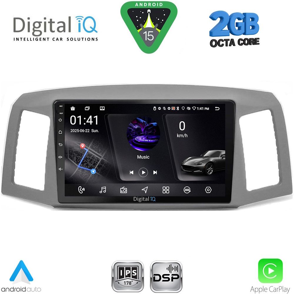 RSF4281_15 DIGITAL IQ RSF 4281_CPA (10inc) MULTIMEDIA TABLET for JEEP GRAND CHEROKEE mod. 2005-2007 - Image 1