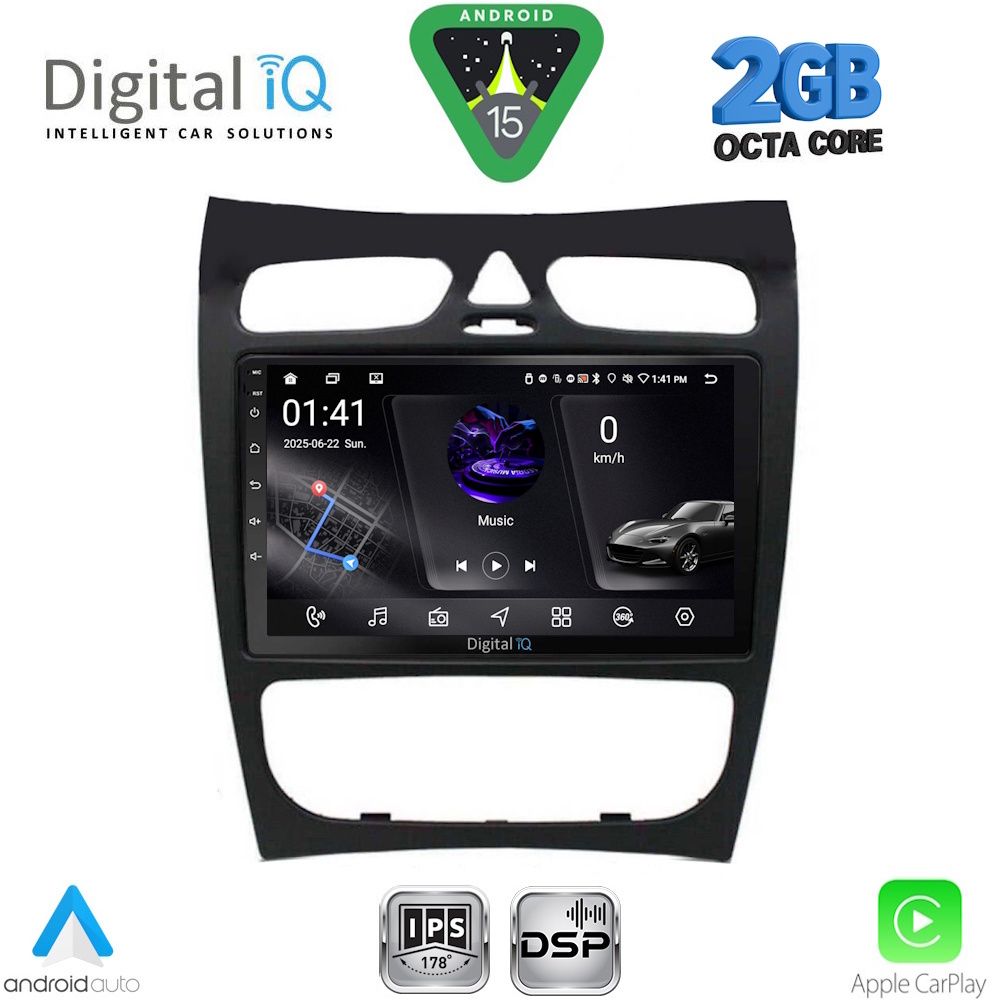 RSF4406_15 DIGITAL IQ RSF 4406_CPA (9inc) MULTIMEDIA TABLET for MERCEDES CLK (W209) mod. 2000-2004 - Image 1