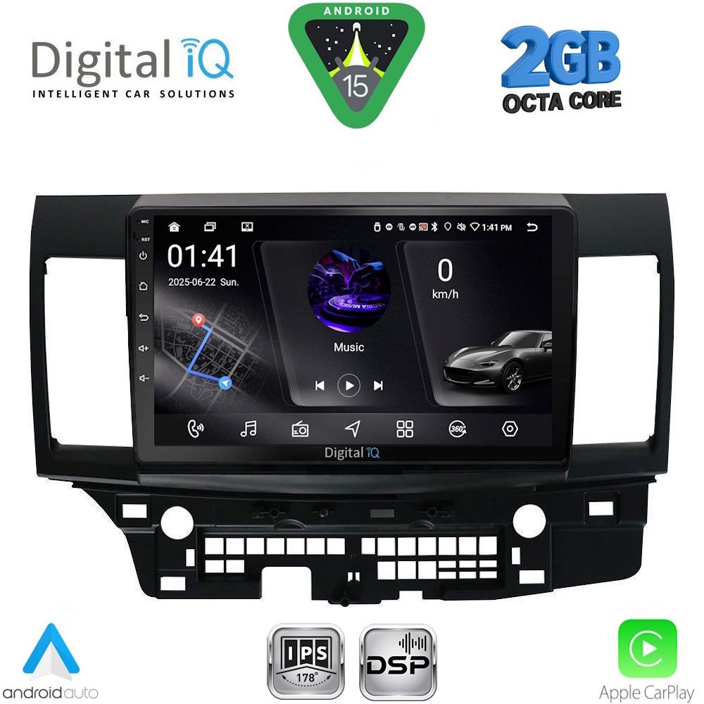 RSF4434_15 DIGITAL IQ RSF 4434_CPA (10inc) MULTIMEDIA TABLET for MITSUBISHI LANCER mod. 2008-2017 - Image 1