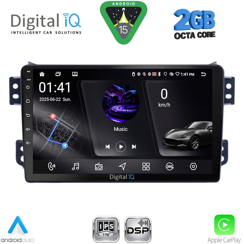RSF4682_15 DIGITAL IQ RSF 4682_CPA (9inc) MULTIMEDIA TABLET for OPEL AGILA - SUZUKI SPLASH mod. 2008-2018 - Image 1