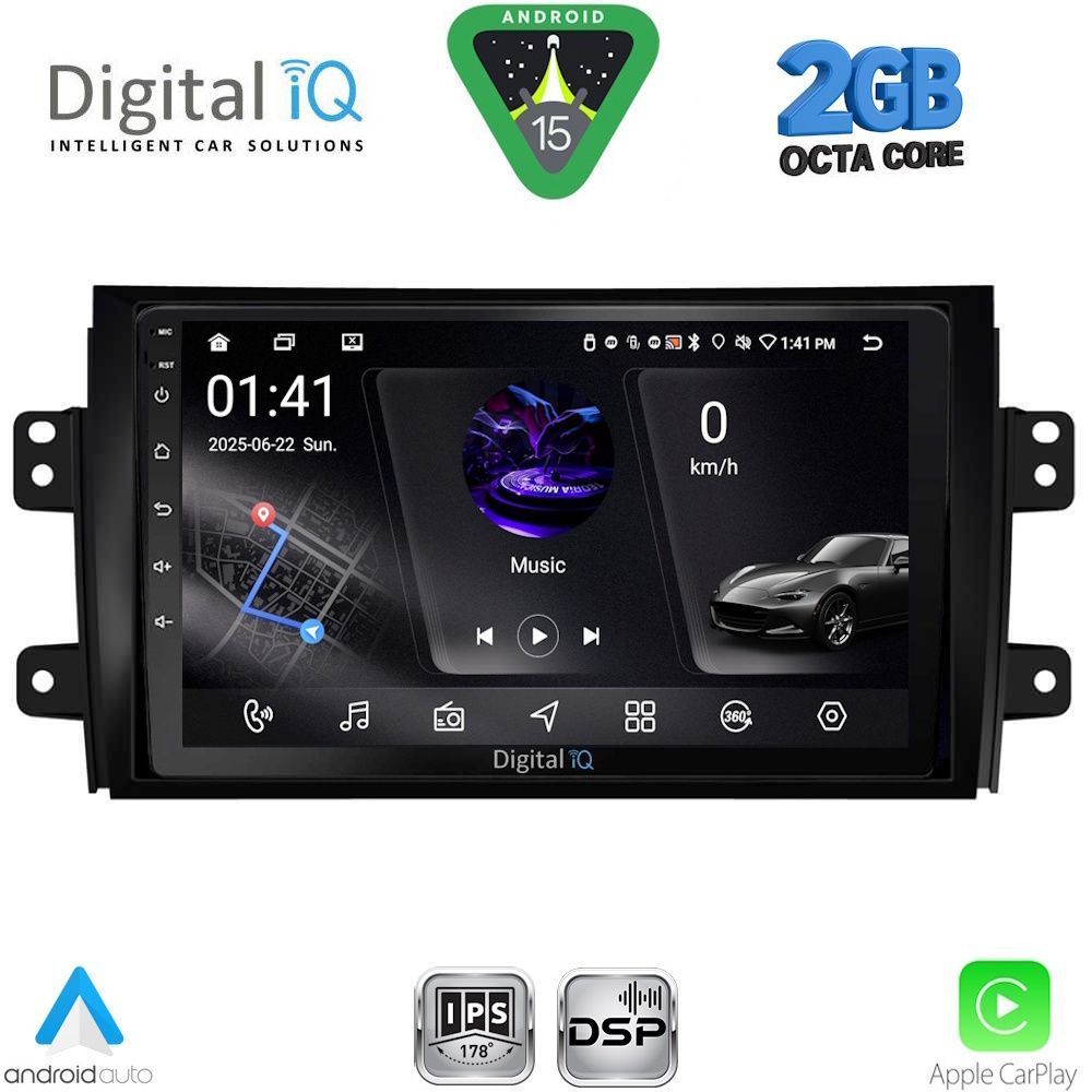 RSF4688_15 DIGITAL IQ RSF 4688_CPA (9inc) MULTIMEDIA TABLET for FIAT SEDICI – SUZUKI SX4 mod. 2005-2013 - Image 1