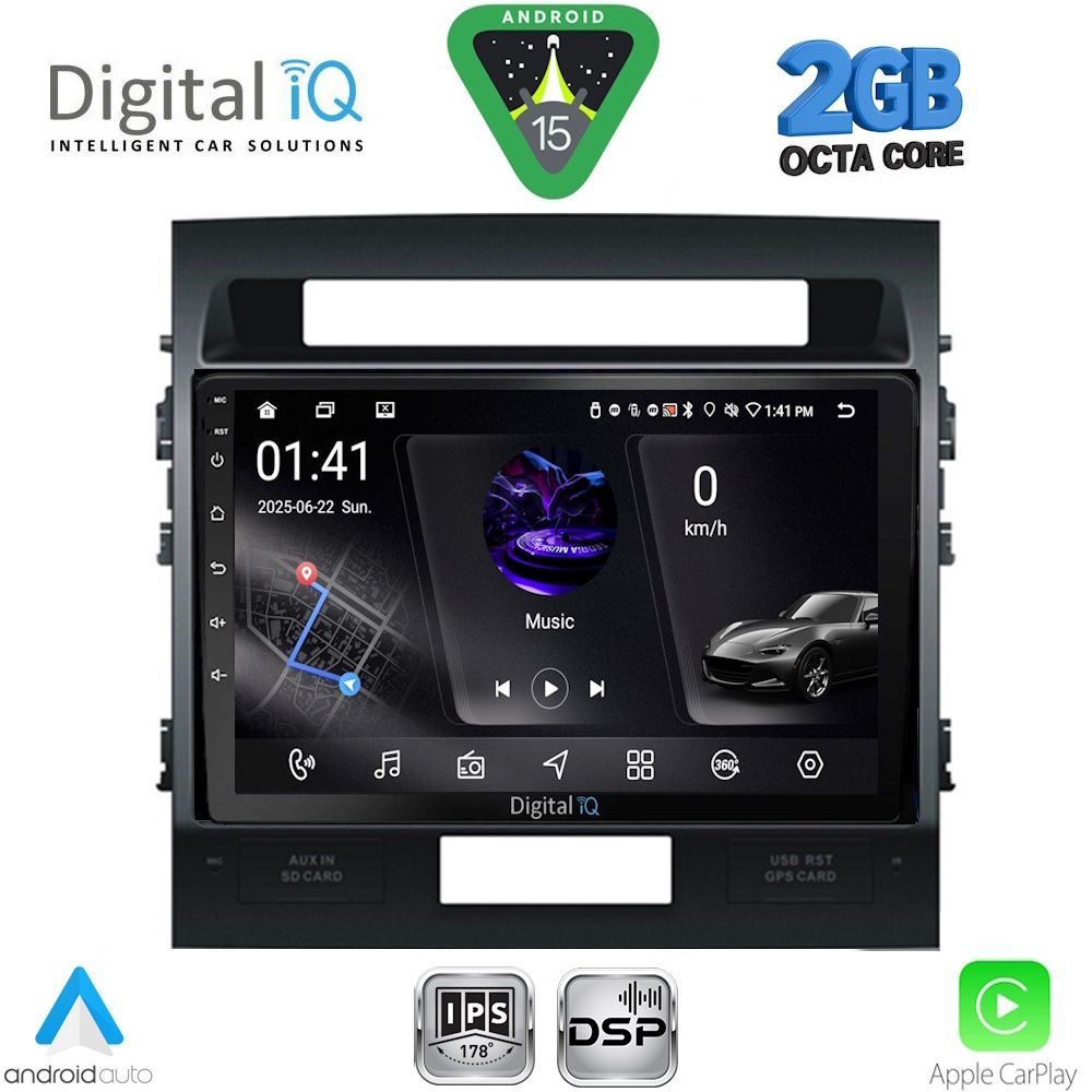RSF4724_15 DIGITAL IQ RSF 4724_CPA (10inc) MULTIMEDIA TABLET for TOYOTA LAND CRUISER mod. 2008-2015 - Image 1