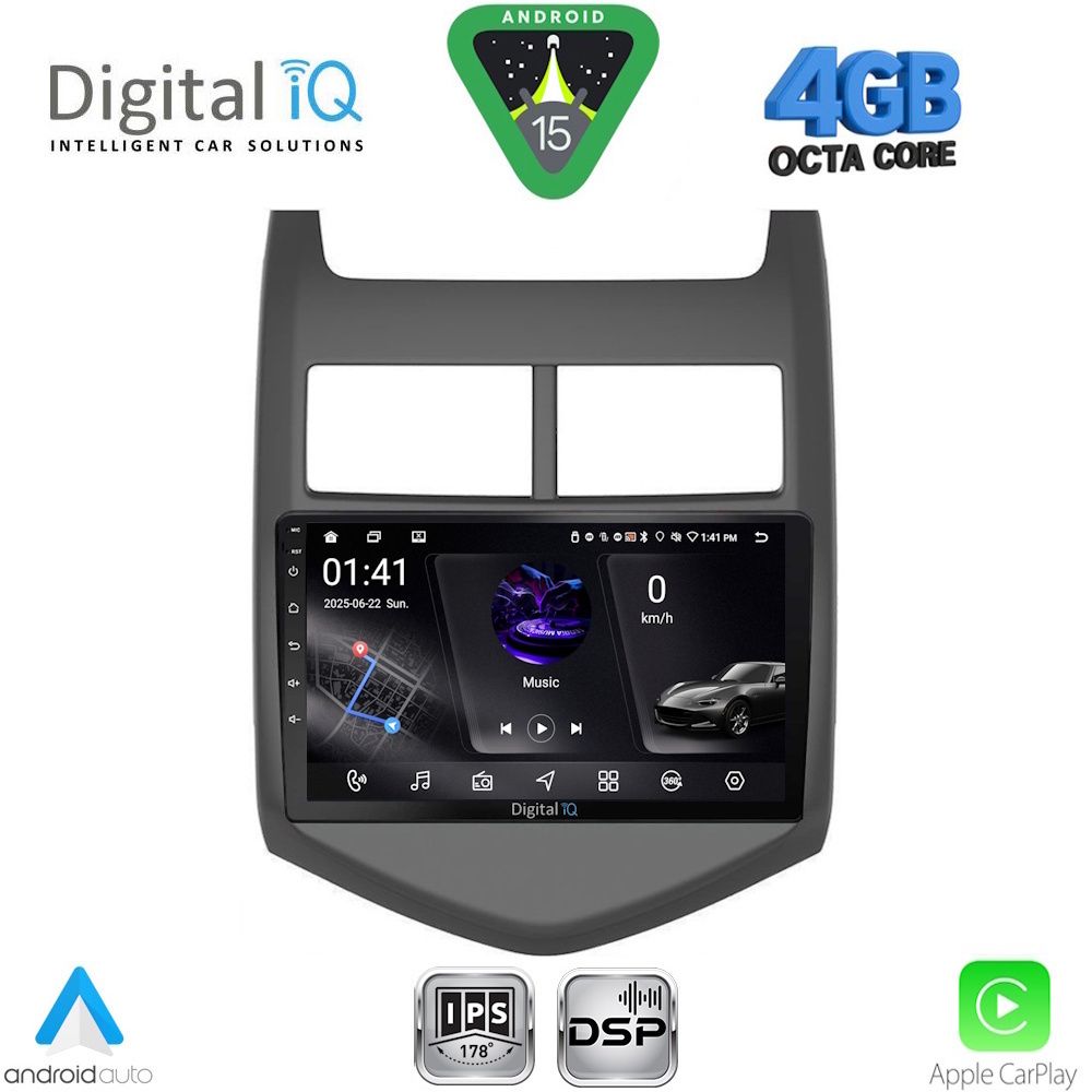 RSG6074_15 DIGITAL IQ RSG 6074_CPA (9inc) MULTIMEDIA TABLET for CHEVROLET AVEO mod. 2011-2014 - Image 1
